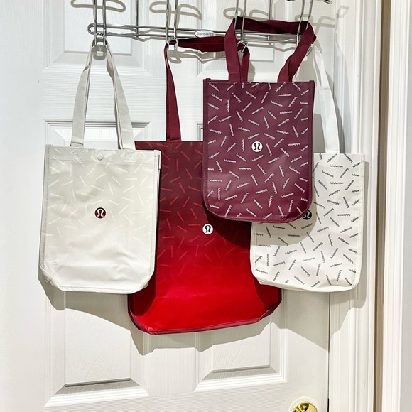 lululemon athletica Bags Set Of 4 Lululemon Reusable Bags Poshmark